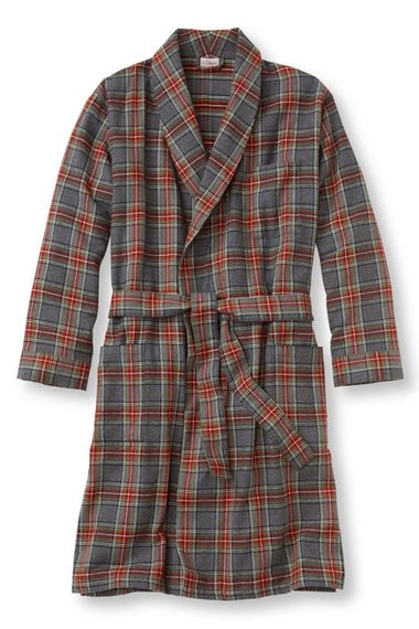 L.L.Bean Scotch Plaid Flannel Robe